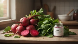 "Beets and spinach as natural sources of TMG"