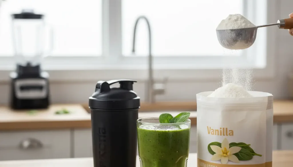 Protein powder for weight gain in daily diet