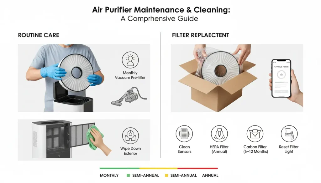 Air Purifier Maintenance & Cleaning