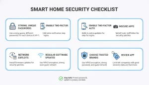 Smart home security checklist