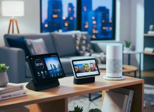 Voice-controlled speakers, Smart display devices