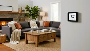 Working Ecobee thermostat maintaining home comfort after repair