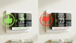 Ecobee Smart Thermostat Premium pros and cons summary,Advantages and disadvantages of Ecobee thermostat,Ecobee Smart Thermostat Premium review highlights,Smart thermostat benefits and drawbacks visual,Ecobee Smart Thermostat Premium performance analysis