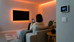 smart home living room, smart home automation, connect smart device 