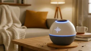 Voice assistant devices like Alexa use smart home technology to manage routines and connected devices.