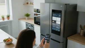 smart appliances, connected kitchen, remote control devices, smart fridge, energy-saving