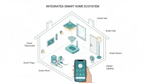 Smart home system integrating plugs