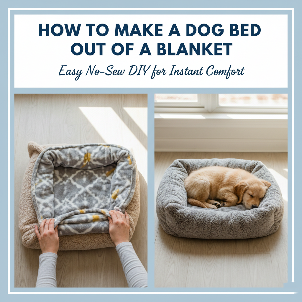 How-to-make-a-dog-bed-out-of-blanket