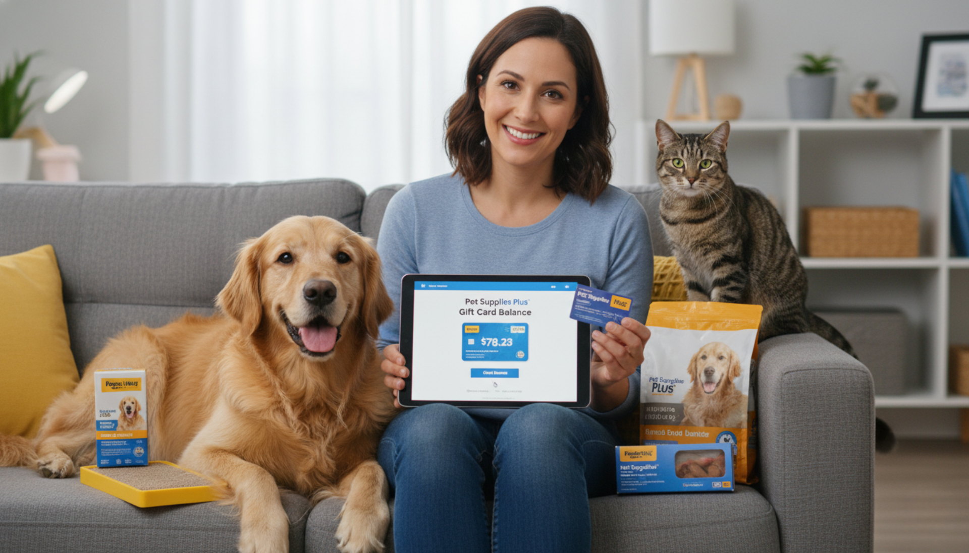 Pet supplies plus gift card balance