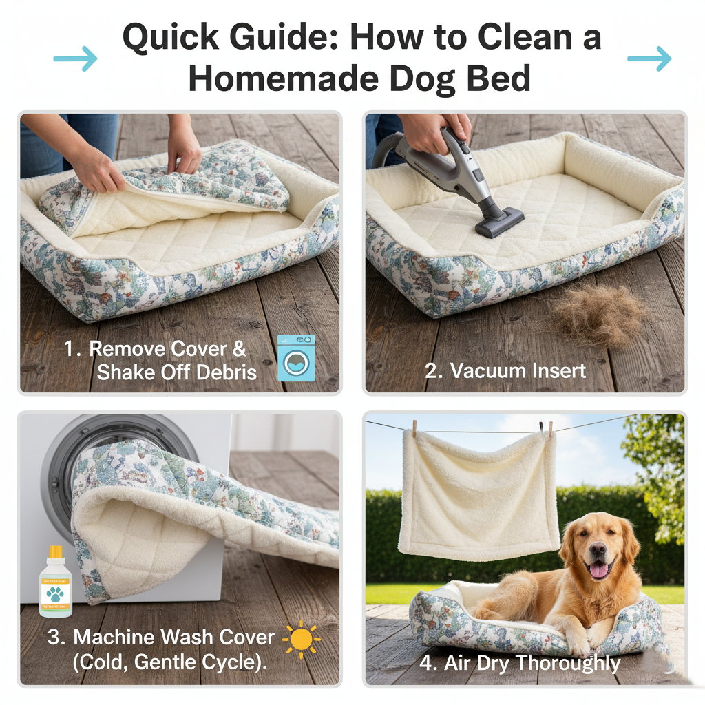 Quick-Guide-Clean-Homemade-dog-bed