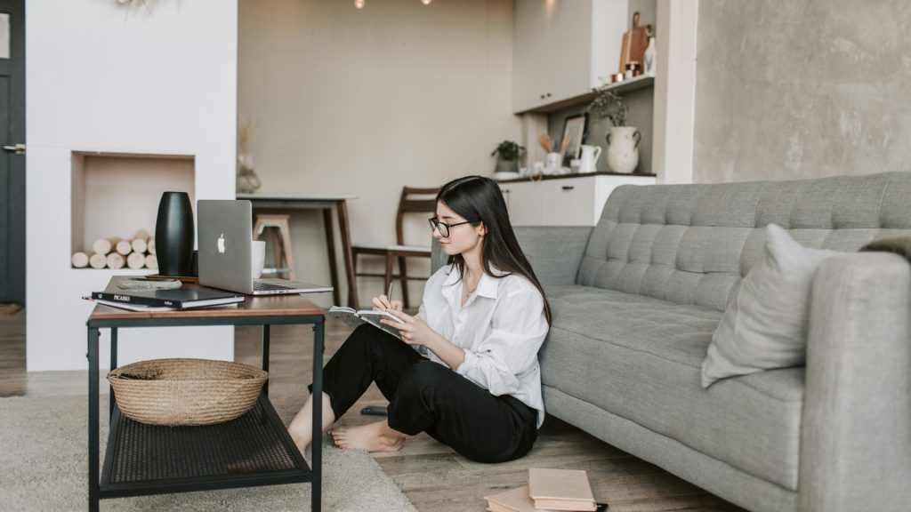 Smart home security system setup inside a modern connected home