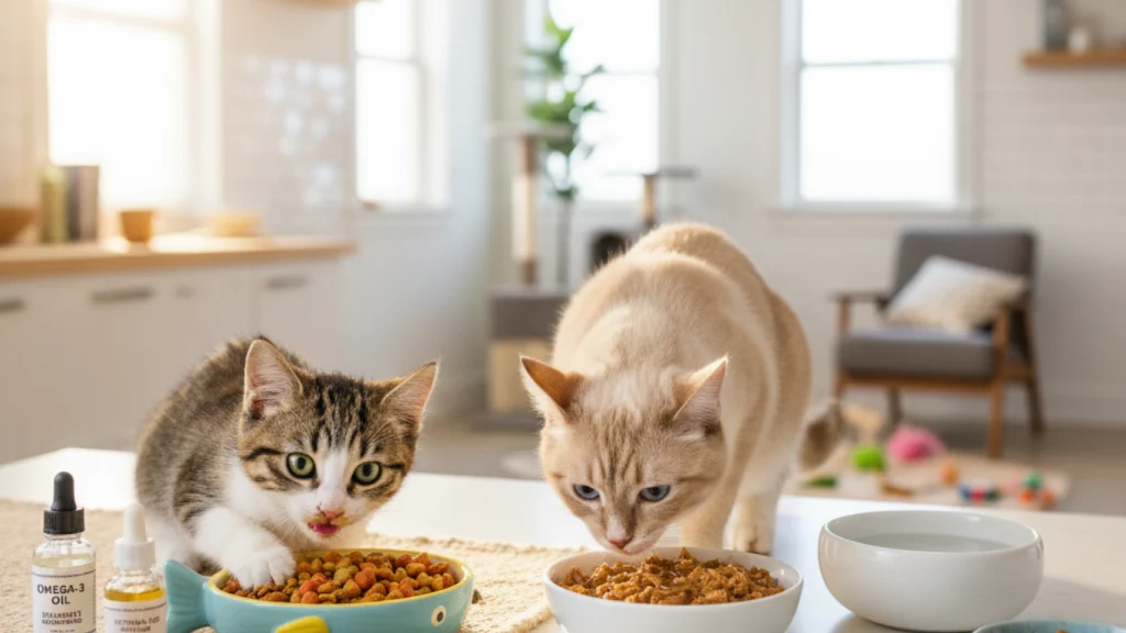 kitten-eating-wet-cat-food