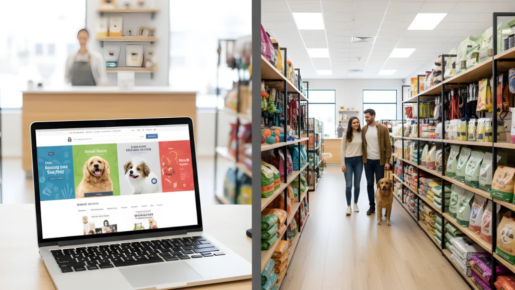 local vs online shop