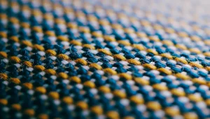 Close-up view of tough chew-proof dog bed fabric showing its strong texture.