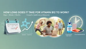 Vitamin B12 capsule with clock