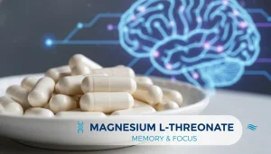 Magnesium L-threonate supplement for memory and focus