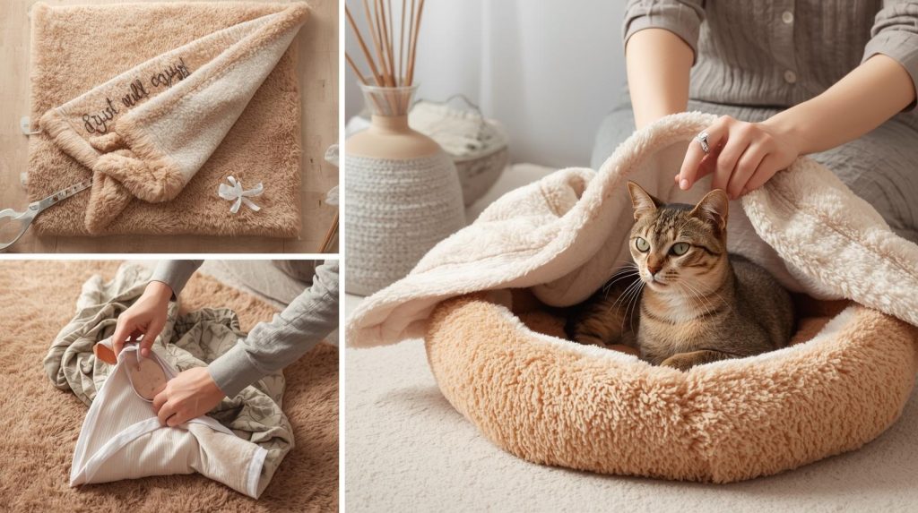 How-to-fold-a-blanket-into-a-cat-bed-feature