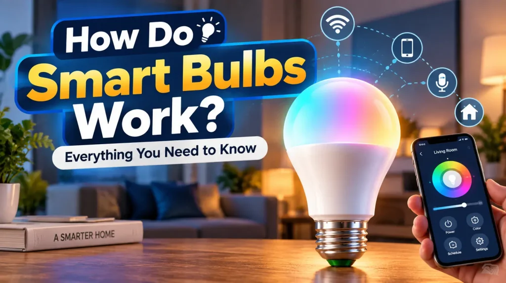 how do smart bulbs work with a smart light bulb and smartphone app
