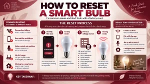 how to reset smart bulb with a factory reset process, clearing previous settings and preparing the bulb for pairing and setup