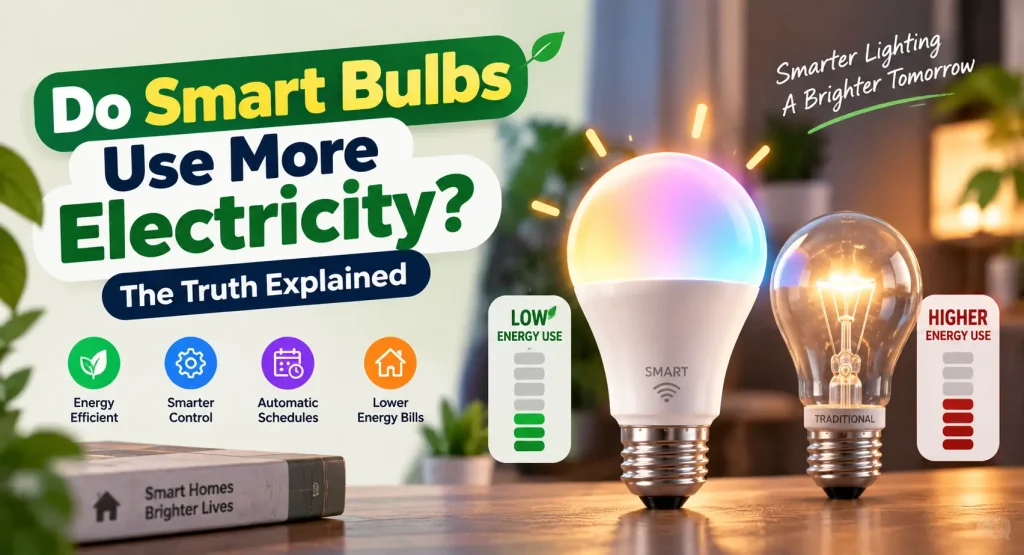 do smart bulbs use more electricity compared with traditional light bulbs