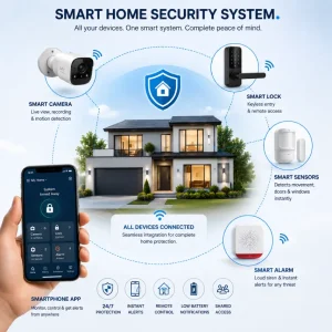 Connected security devices working together