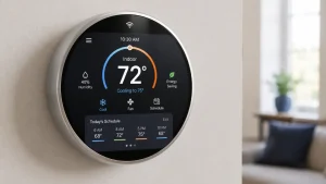 Key features of a programmable smart thermostat