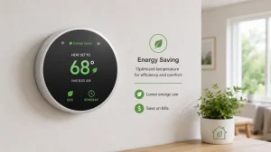 Smart thermostat for energy saving and efficient temperature control
